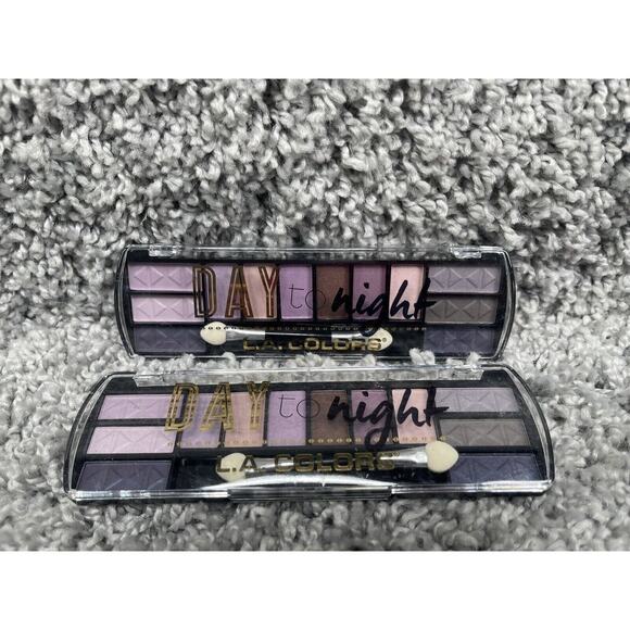 Lot Of 2 LA Colors Day To Night Makeup Eyeshadow Palette CES424 Dusk 28 Oz New - Picture 6 of 10